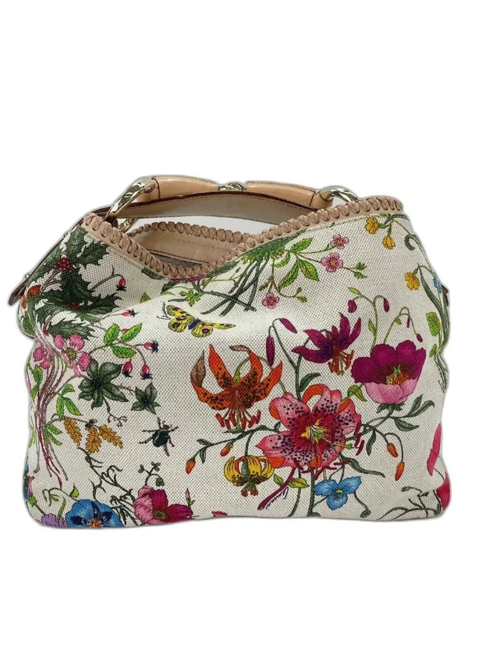 Gucci Handbag Canvas Floral